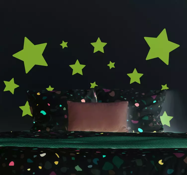 Zvijezde različite veličine preslikavanje zidova - TenStickers