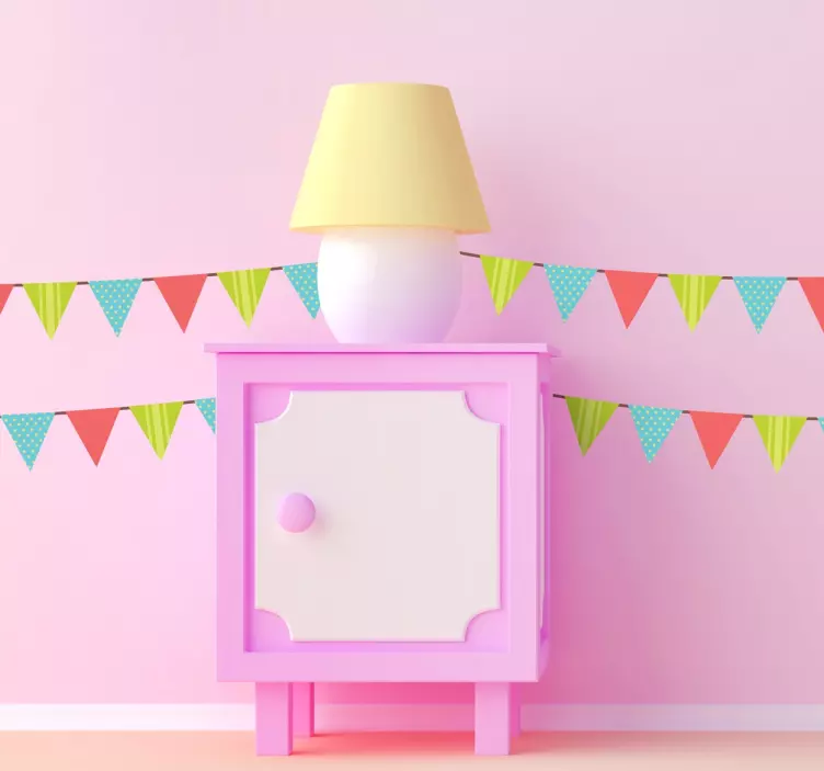 Naljepnica trokutastih bunata - TenStickers