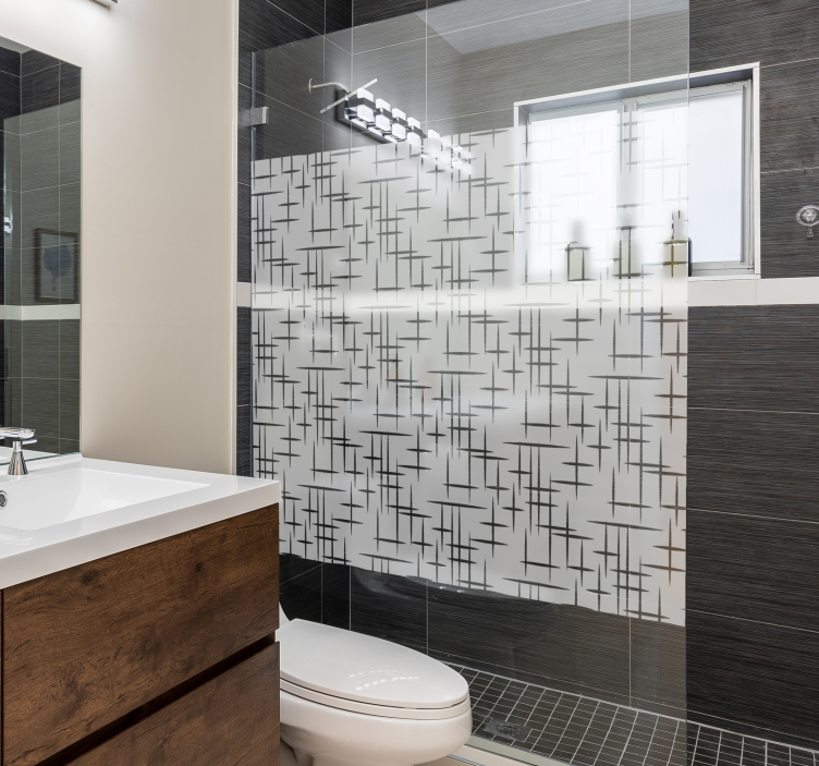 Naljepnice za tuš kabine moderne linije - TenStickers