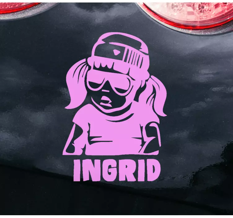 Naljepnica urbana djevojčica beba na brodu - TenStickers