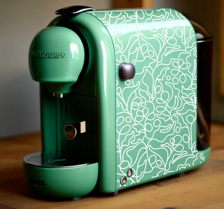 Naljepnice Uređaji apstraktna biljka kave - TenStickers