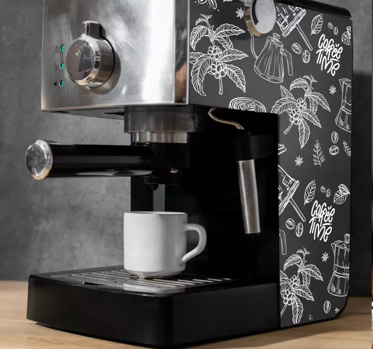 Naljepnice Uređaji nacrtani elementi kave - TenStickers