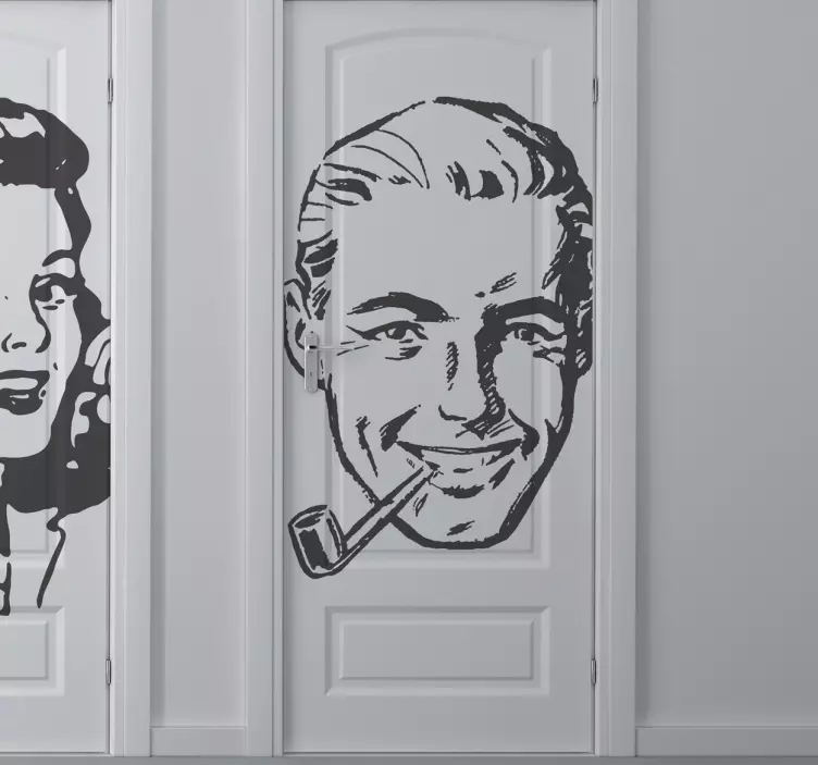 Naljepnica vintage man - TenStickers