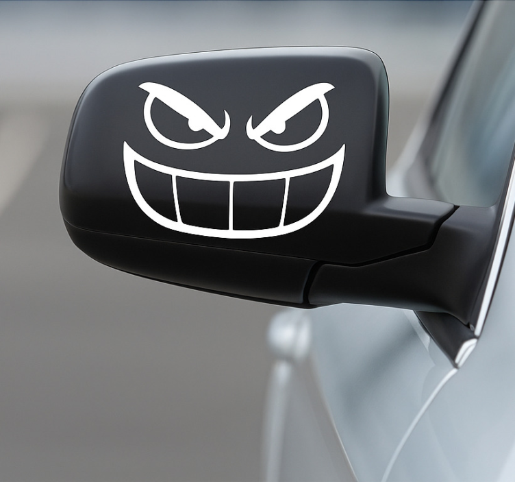 Naljepnica za auto nestašni gremlin iz retrovizora - TenStickers
