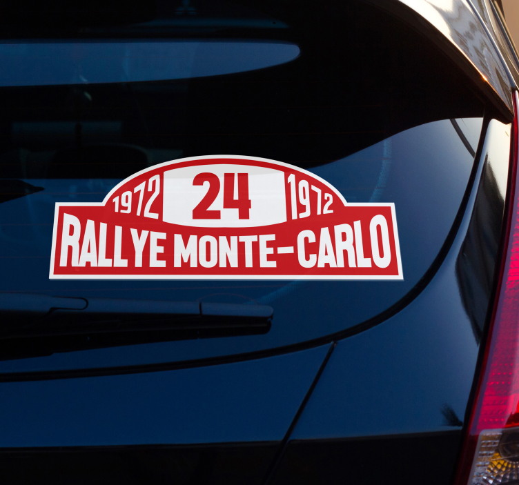 Naljepnica za auto rally broj monte-carlo - TenStickers