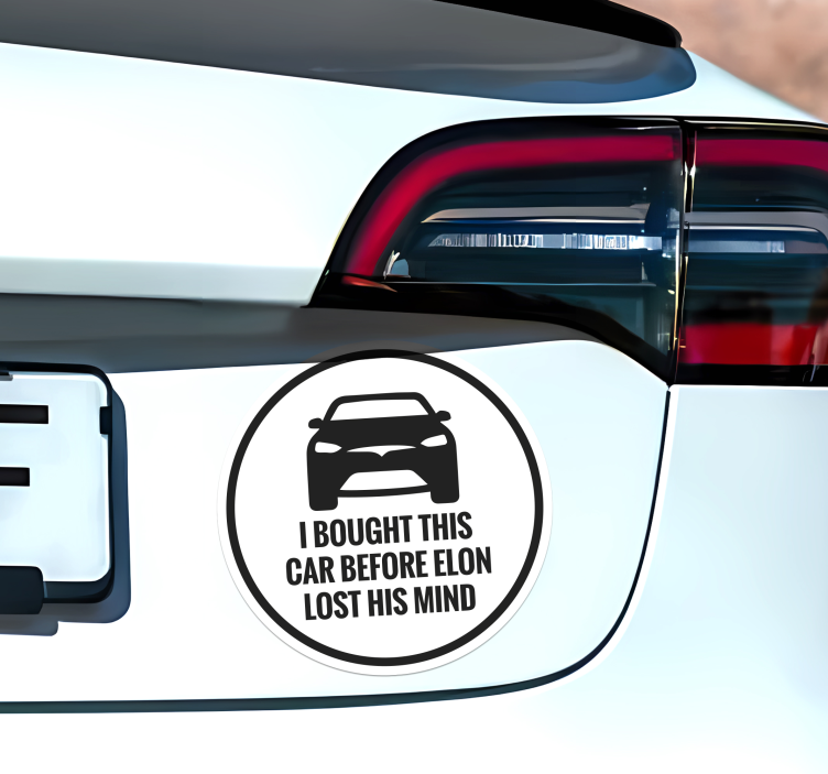 Naljepnica za auto Tesla - TenStickers