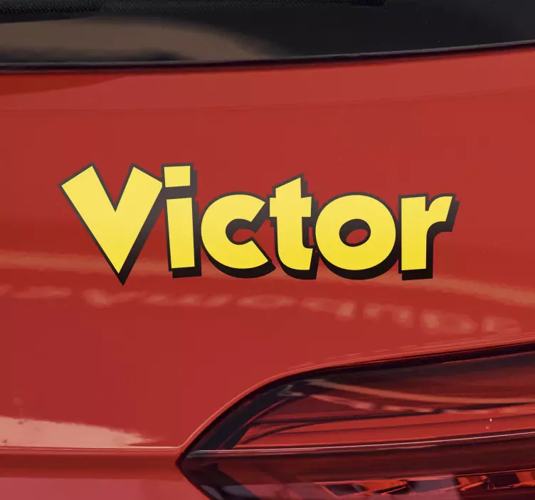 Naljepnica za auto valentinova pisma - TenStickers