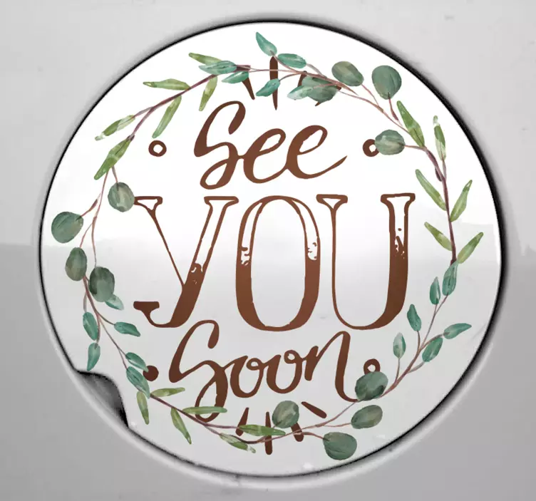 Naljepnica za auto vidimo se uskoro - TenStickers