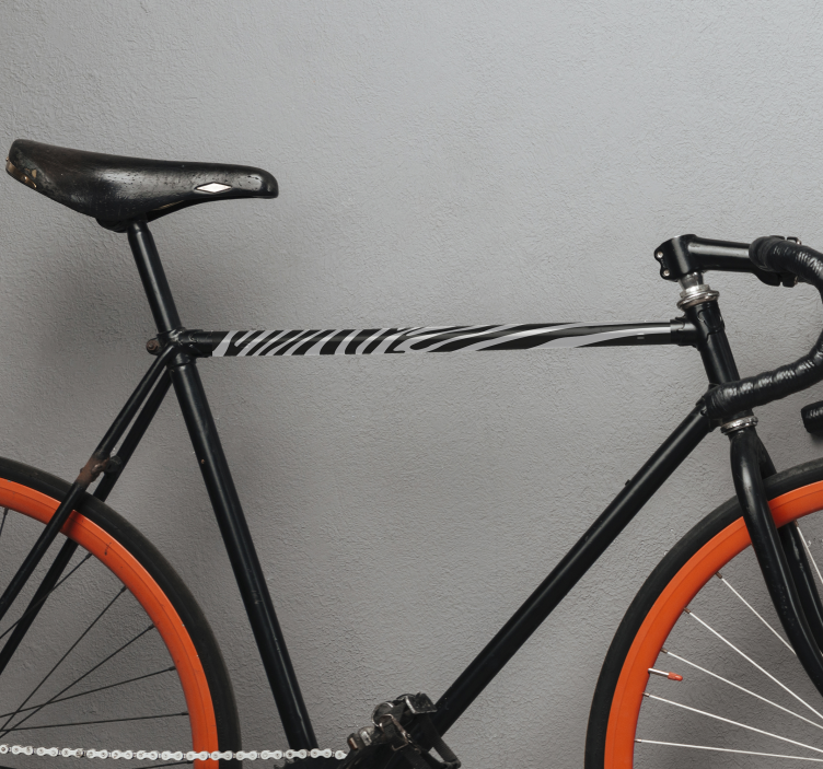 Naljepnica s biciklom od imitacije kože od kože - TenStickers