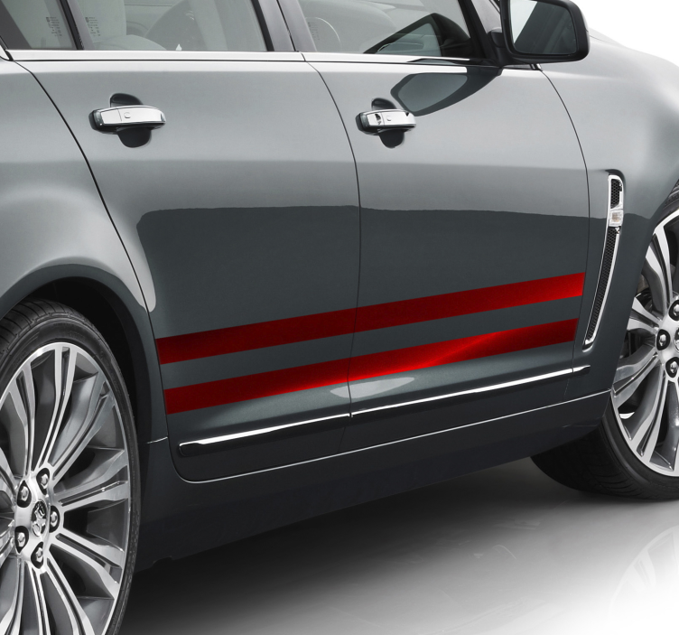 Naljepnica s vinil crvenom prugom - TenStickers