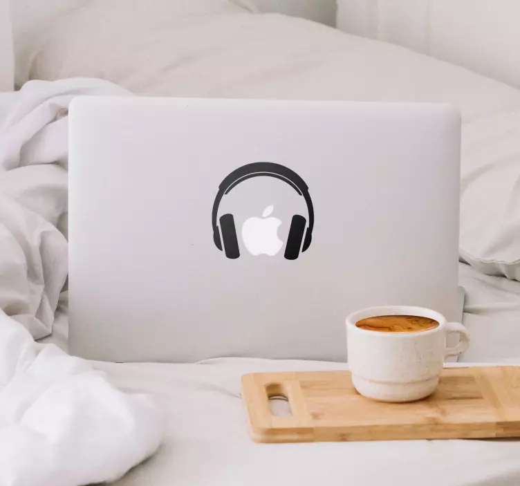 Macbook slušalice dj naljepnica - TenStickers