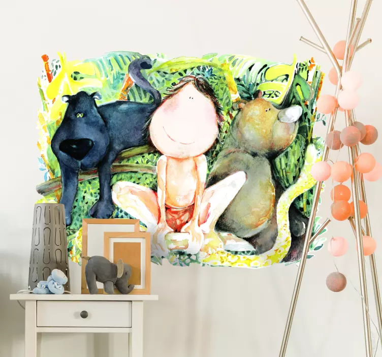 Naljepnica za djecu iz džungle - TenStickers