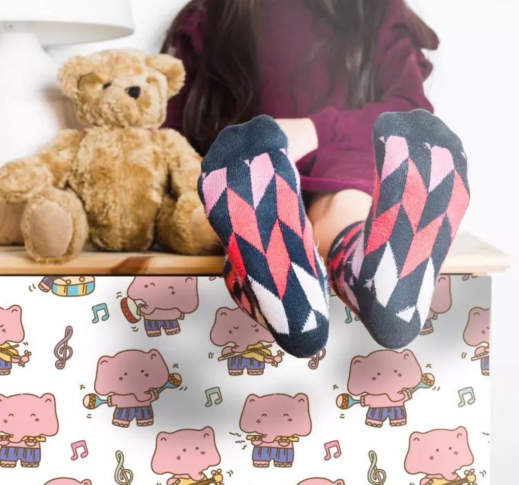 Naljepnica za djecu likovi iz glazbenih crtića - TenStickers