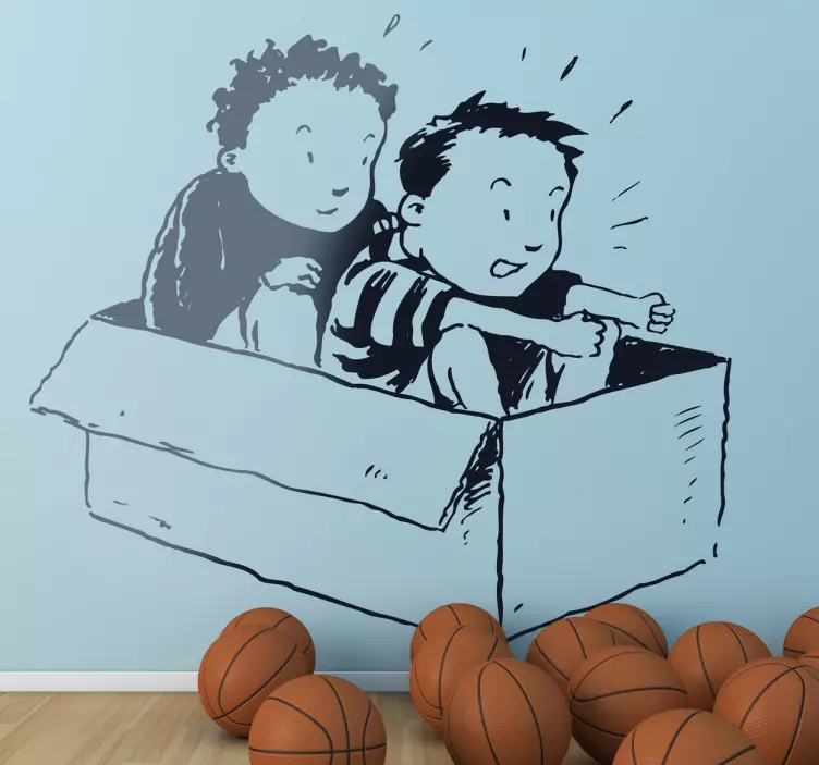 Naljepnica za djecu na kutiji automobila - TenStickers