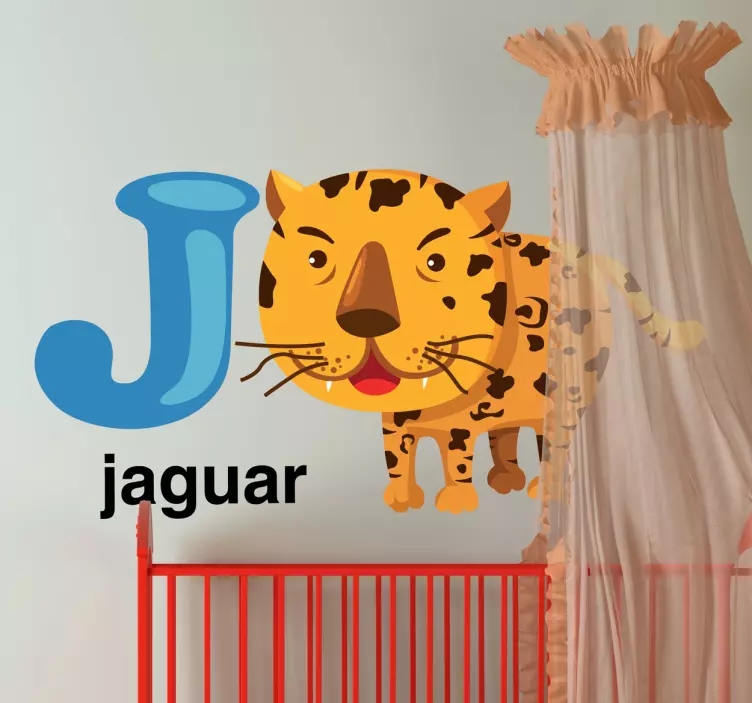 Naljepnica za djecu pismo j - TenStickers