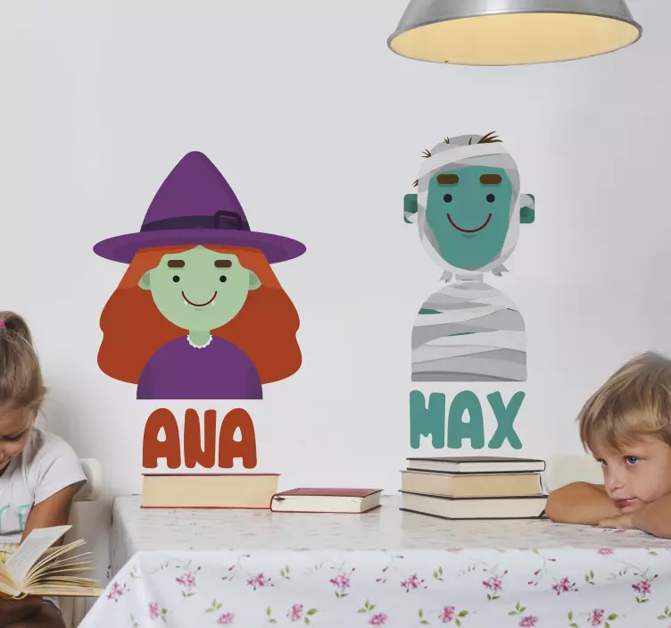 Naljepnica za djecu prikaz prilagođenih znakova - TenStickers