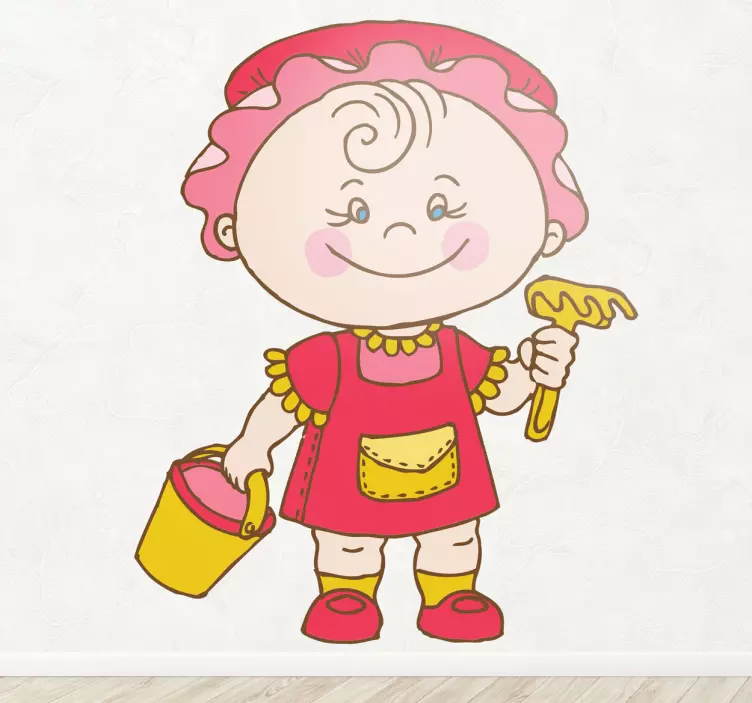 Naljepnica za djecu razigrani dječji slikar - TenStickers