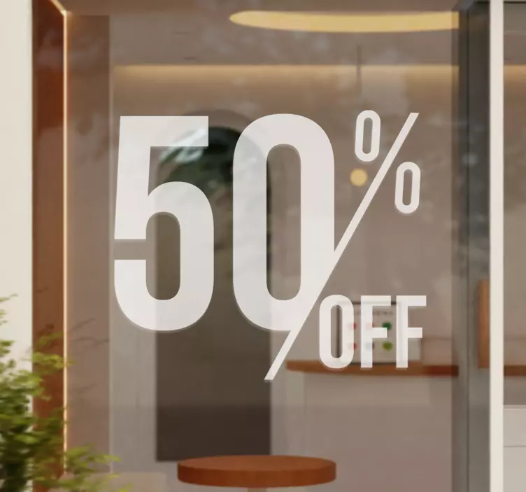 Naljepnica za izloge popusti - TenStickers