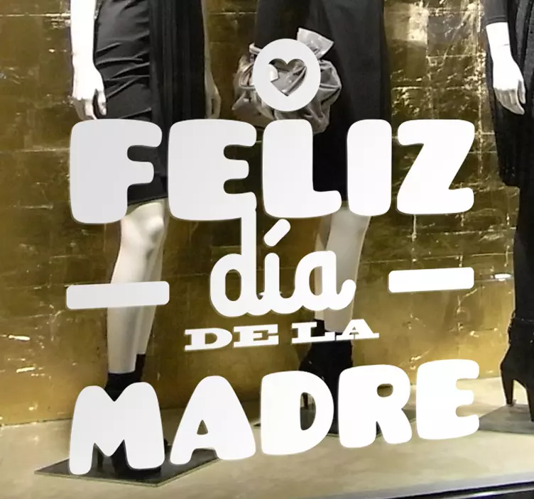 Naljepnica za izloge vinilo etiqueta tienda día de la madre - TenStickers