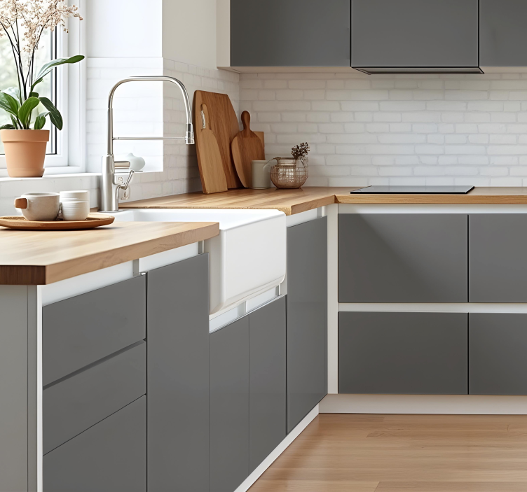 Naljepnica za kuhinju mat sivi ton - TenStickers