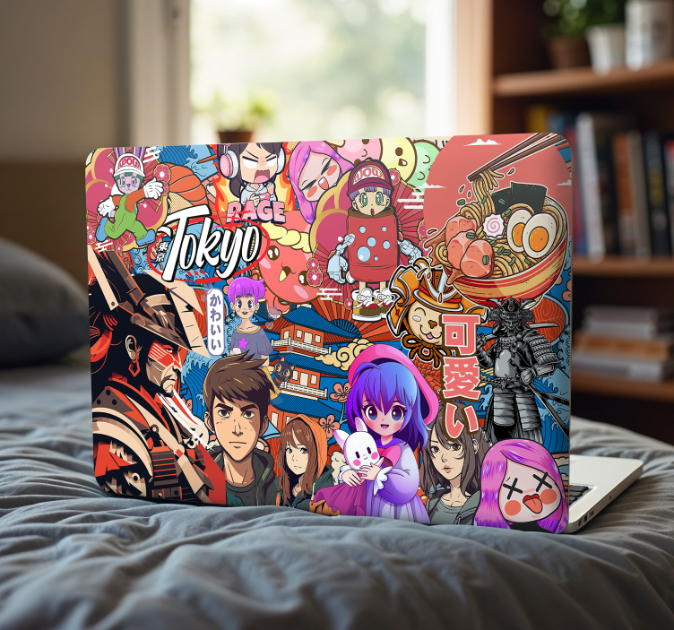 Naljepnica za laptop anime naljepnica eksplozija - TenStickers