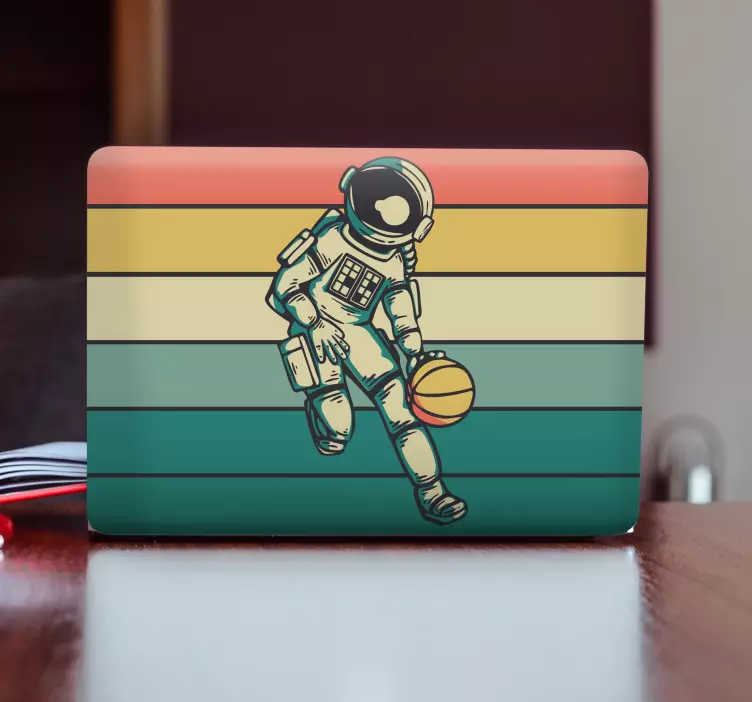 Naljepnica za laptop astronaut igra loptu - TenStickers