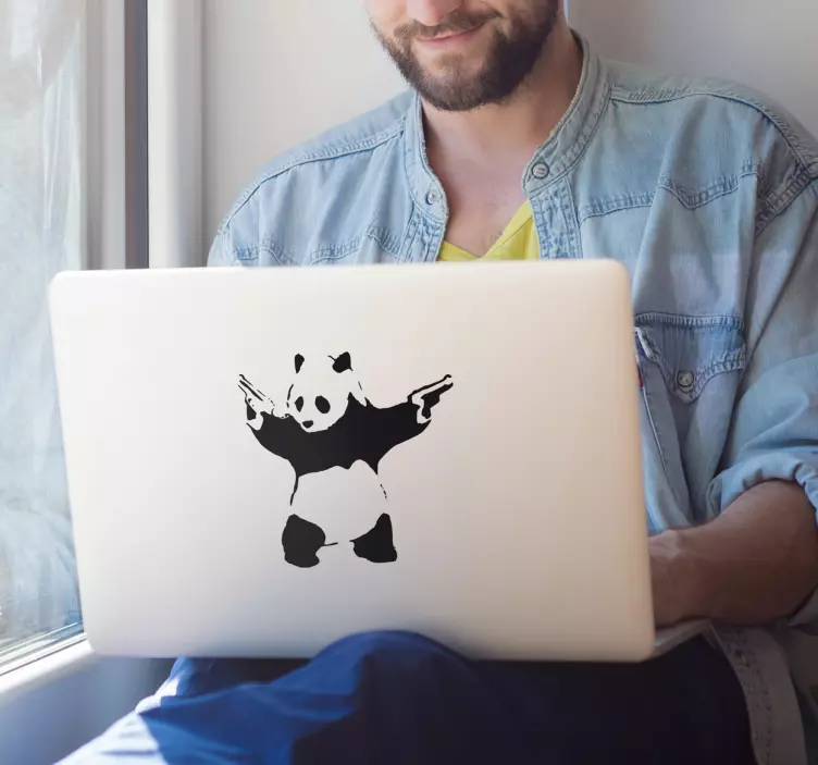 Naljepnica za laptop banky panda - TenStickers