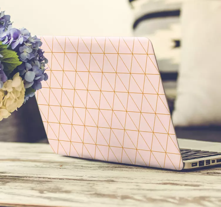 Naljepnica za laptop crvenog uzorka - TenStickers