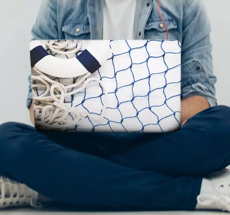 Naljepnica za laptop elementi nautičke tematike - TenStickers