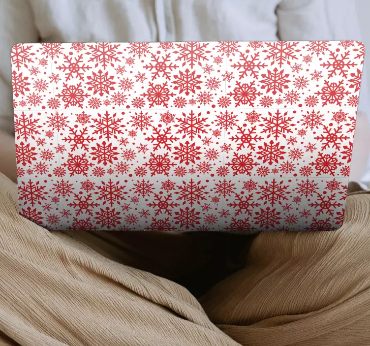 Naljepnica za laptop motiv grimizne pahuljice - TenStickers