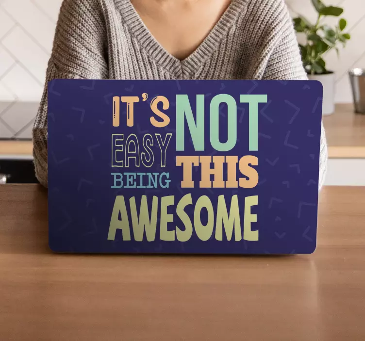 Naljepnica za laptop nije lako biti sjajan - TenStickers