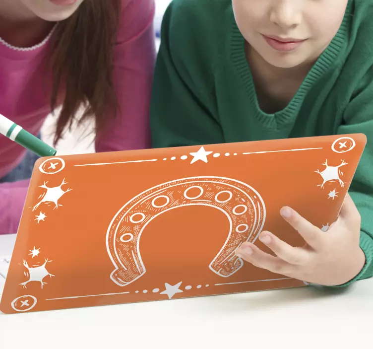 Naljepnica za laptop površina za igru u obliku potkove - TenStickers