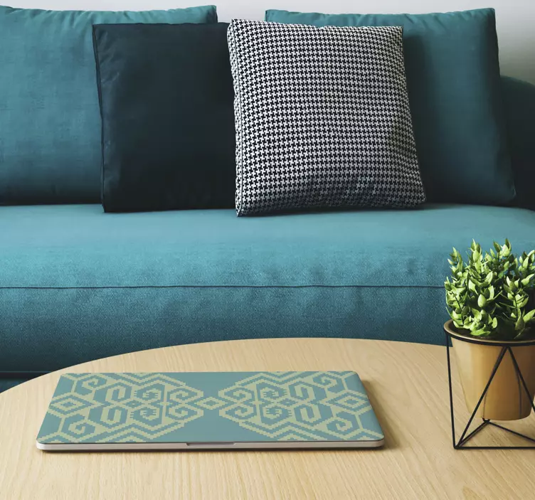 Naljepnica za laptop prekrivanje geometrijskim uzorkom - TenStickers