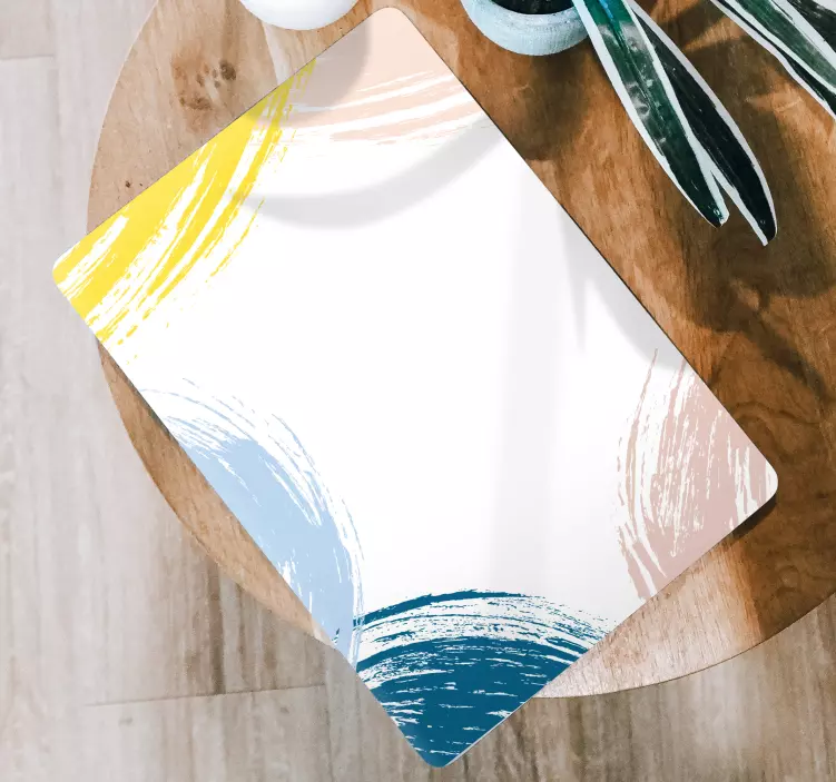 Naljepnica za laptop šareni potezi kistom - TenStickers