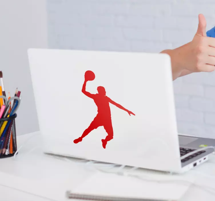 Naljepnice za laptop silueta "Jumpman" - TenStickers