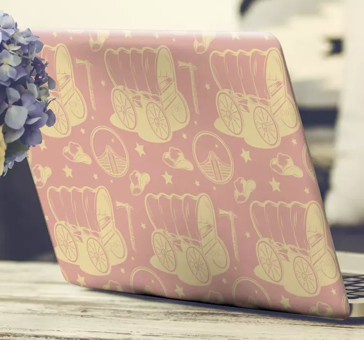 Naljepnica za laptop slatka dječja kolica - TenStickers