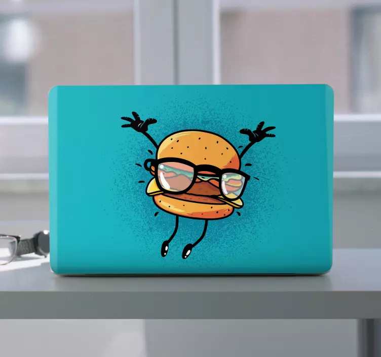 Naljepnica za laptop plesni burger - TenStickers
