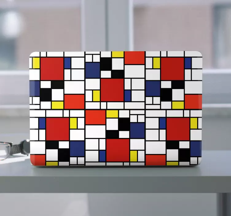 Naljepnica za laptop živopisni geometrijski motiv - TenStickers