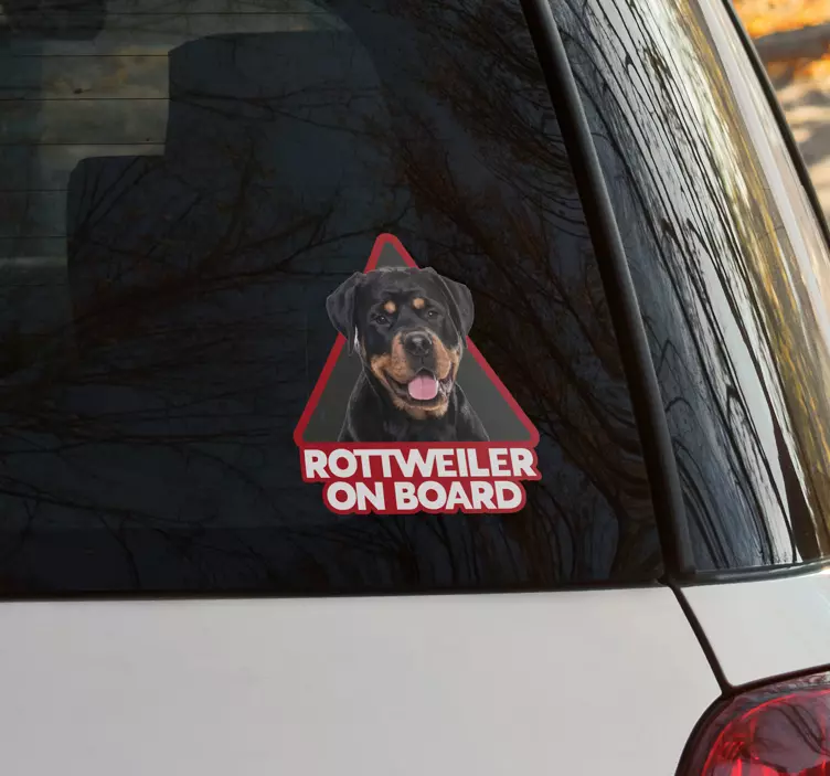 Naljepnica za lice rottweillera naljepnica za kućne ljubimce - TenStickers