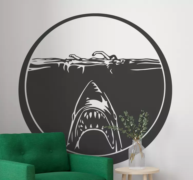 Naljepnica za lov morskih pasa - TenStickers