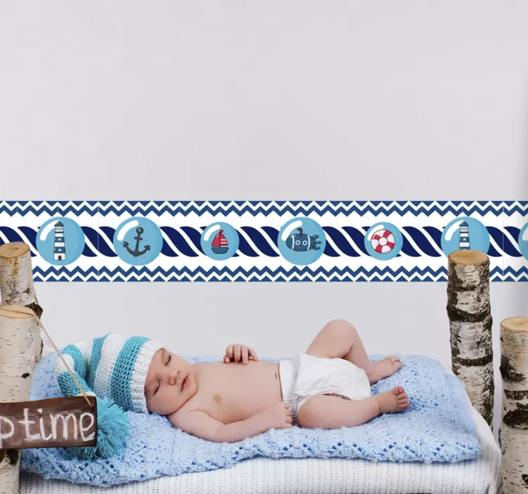 Naljepnica za dječje granice na mornaru - TenStickers