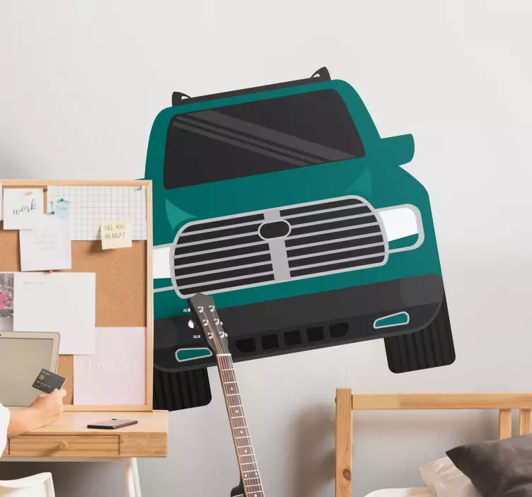 Naljepnica za motor elegantna ilustracija kamiona - TenStickers