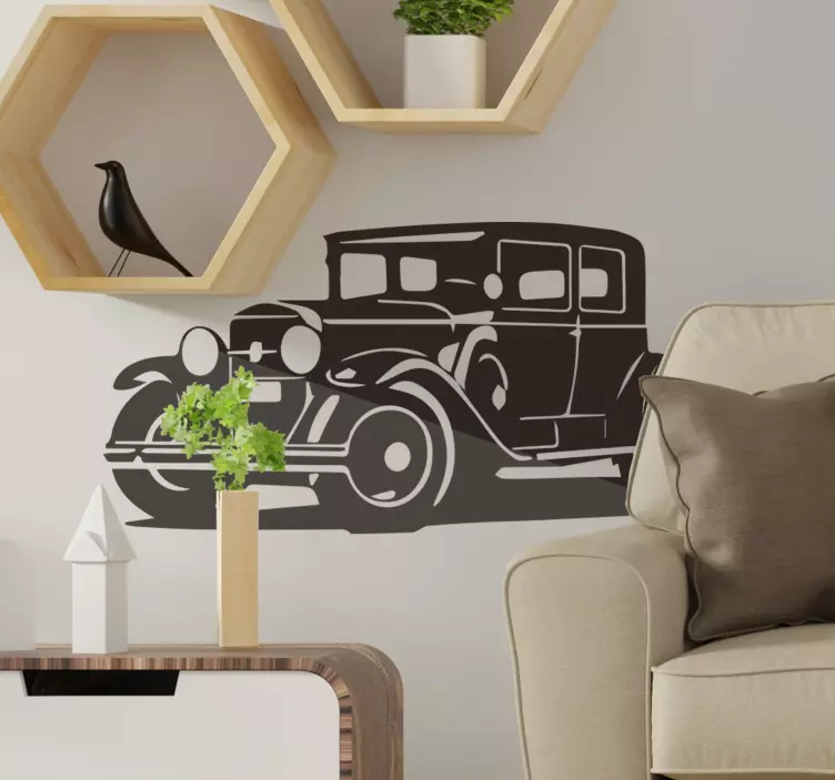 Naljepnica za motor klasični vintage automobil - TenStickers