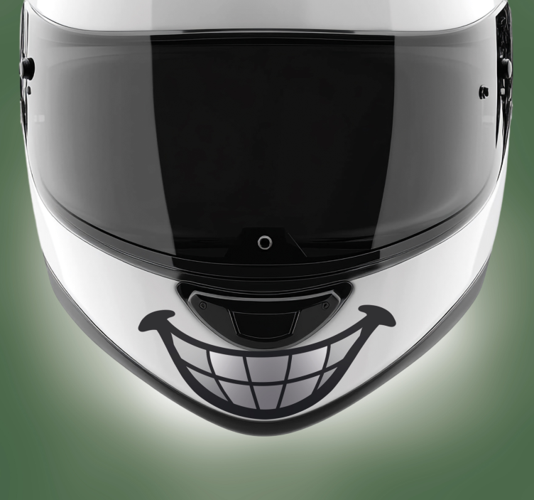 Naljepnica za motor smiješan dizajn zuba - TenStickers