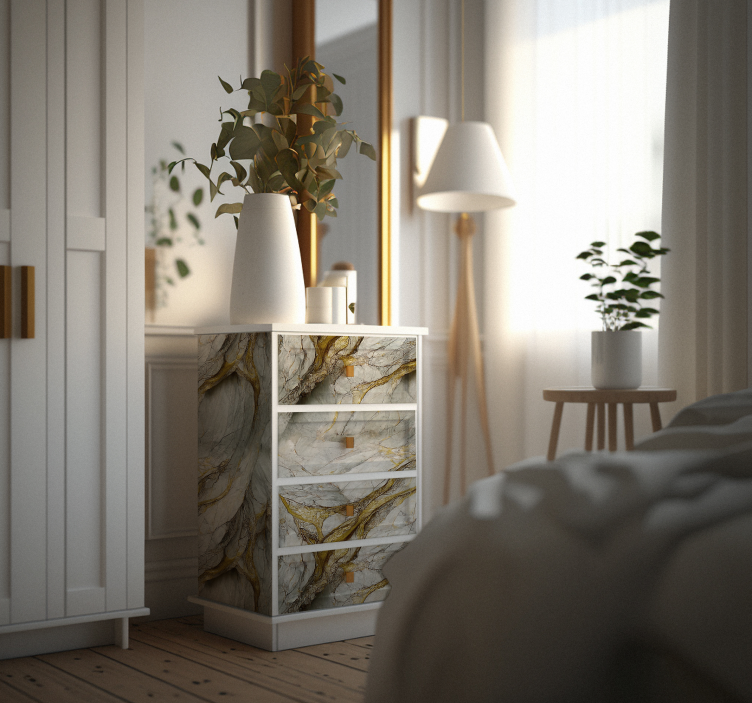 Naljepnice za namještaj normandski mramor - TenStickers