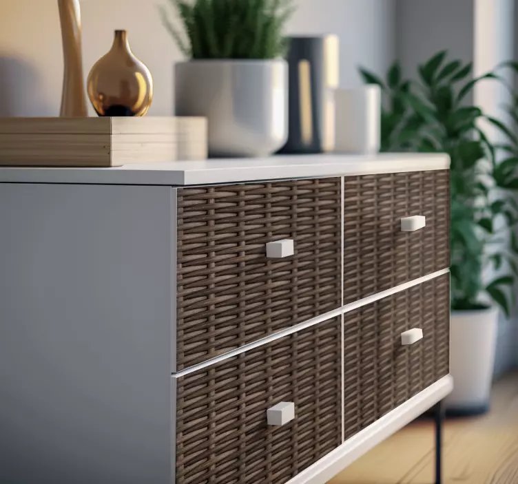 Naljepnice za namještaj pletiva ratana - TenStickers