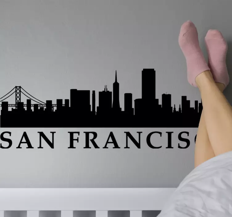 Zidna naljepnica za san sky francisco - TenStickers