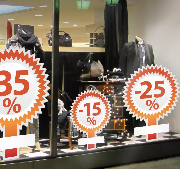 Naljepnica za prilagodljive promotivne popuste - TenStickers