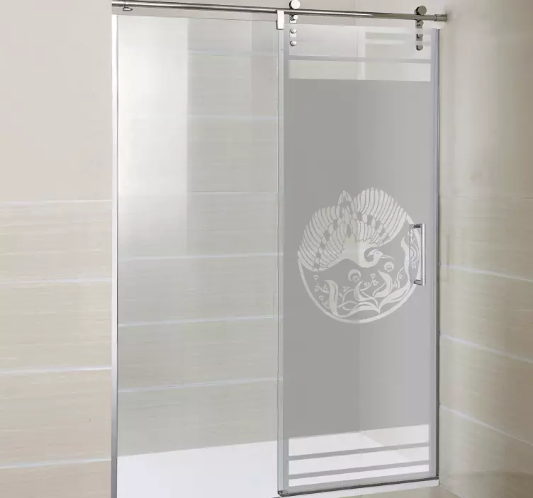 Naljepnica prozora phoenix art tuš - TenStickers