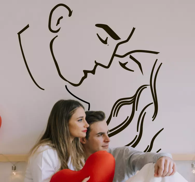 Naljepnica strastveni poljubac - TenStickers